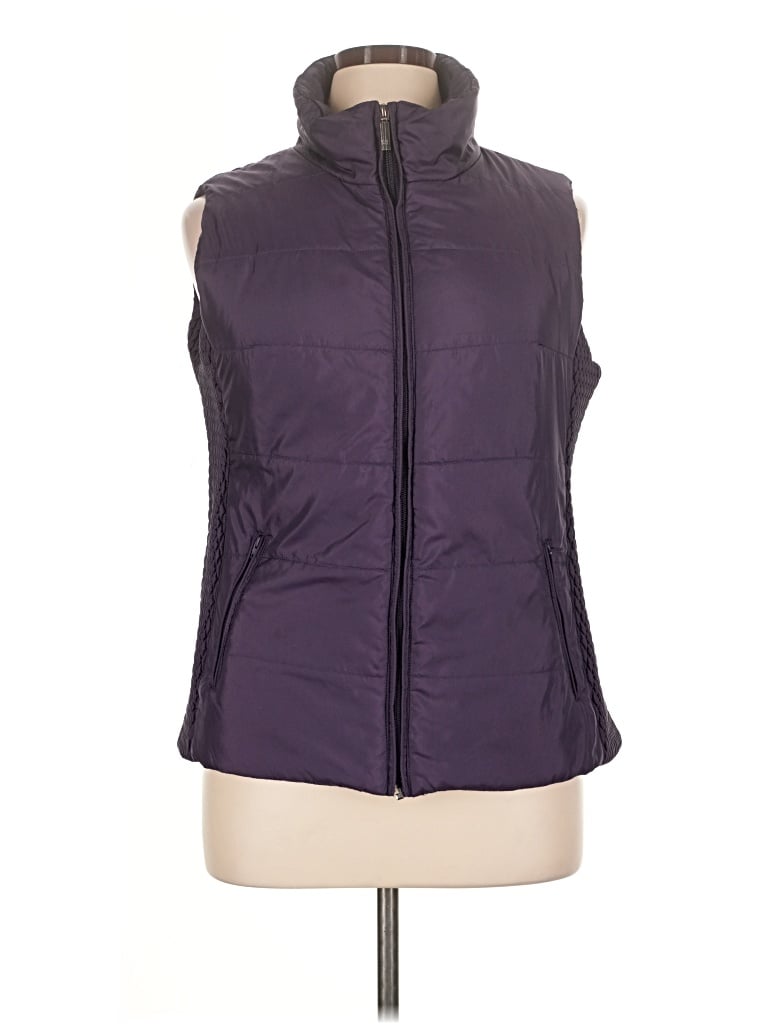 Pre-owned Liz Claiborne Vest In Purple