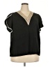 Shein Curve 100% Polyester Black Short Sleeve Blouse Size 3X - photo 1