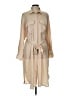 H&M 100% Polyester Tan Casual Dress Size 12 - photo 1