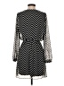 Express 100% Polyester Chevron-herringbone Black Casual Dress Size S - photo 2