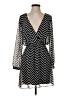 Express 100% Polyester Chevron-herringbone Black Casual Dress Size S - photo 1