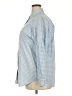 Lands' End Checkered-gingham Blue Long Sleeve Button-Down Shirt Size 18 - photo 5