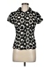 B-Works 100% Polyester Black Short Sleeve Blouse Size M - photo 1