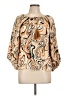 Ruby Rd. 100% Rayon Gold 3/4 Sleeve Blouse Size L (petite) - photo 1
