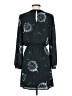 Express 100% Polyester Print Teal Casual Dress Size S - photo 2