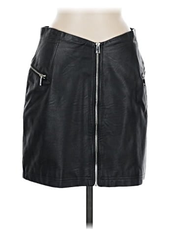 Topshop Faux Leather Skirt (view 1)