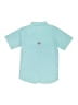 Columbia 100% Polyester Solid Teal Short Sleeve Button-Down Shirt Size 10 - 12 - photo 2