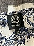Bobeau 100% Polyester Paisley Silver Blue Short Sleeve Blouse Size L - photo 7