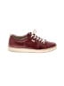 Ecco 100% Leather Burgundy Sneakers Size 10 - photo 1