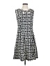 En Focus Studio Polka Dots Ivory Casual Dress Size 8 - photo 1