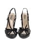 Nina Black Sandals Size 8 1/2 - photo 2