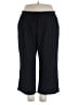 Lands' End Solid Black Casual Pants Size 3X - photo 1