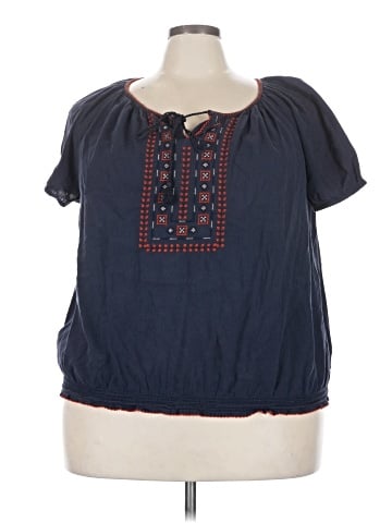 St. John's Bay Short Sleeve Blouse (view 1)
