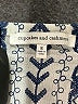 Cupcakes & Cashmere 100% Rayon Chevron-herringbone Blue Romper Size S - photo 4