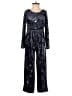 Assorted Brands Metallic Blue Jumpsuit Size 12 - photo 1
