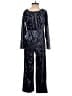 Assorted Brands Metallic Blue Jumpsuit Size 12 - photo 2