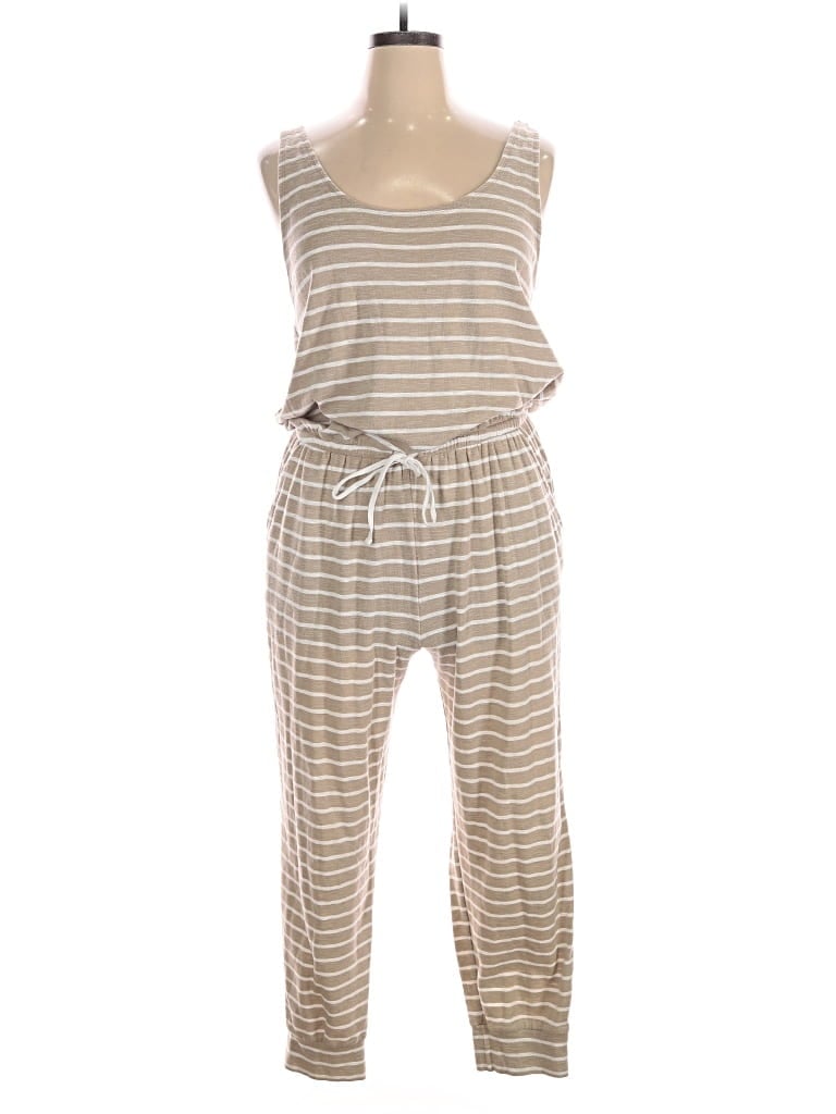 Pre-owned Aerie Jumpsuit In Tan