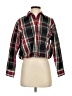 J.Crew Plaid Burgundy Long Sleeve Blouse Size XXS - photo 1