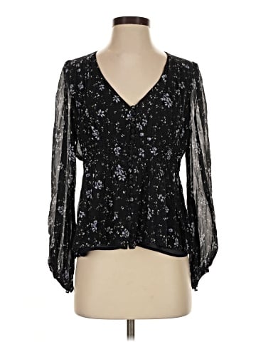 Nicholas Long Sleeve Silk Top (view 1)