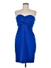 Express Solid Blue Cocktail Dress Size M - photo 1