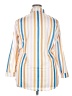 Unbranded Stripes Yellow 3/4 Sleeve Button-Down Shirt Size 3X - photo 2