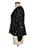 Nicholas 100% Silk Black Long Sleeve Silk Top Size 4 - photo 5