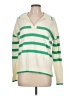 Max Studio Stripes Green Pullover Sweater Size L - photo 1