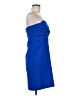 Express Solid Blue Cocktail Dress Size M - photo 4