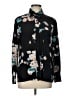 Tucker Floral Black Long Sleeve Blouse Size L - photo 1