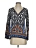 Hale Bob Blue Long Sleeve Blouse Size S - photo 1