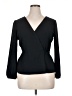 J.Crew 100% Polyester Black Long Sleeve Blouse Size 14 - photo 1
