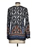 Hale Bob Blue Long Sleeve Blouse Size S - photo 2