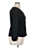 J.Crew 100% Polyester Black Long Sleeve Blouse Size 14 - photo 4