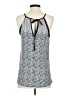 Le Lis 100% Polyester Silver Tank Top Size S - photo 2