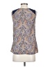 Skies Are Blue 100% Polyester Blue Sleeveless Blouse Size S - photo 2
