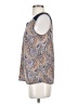 Skies Are Blue 100% Polyester Blue Sleeveless Blouse Size S - photo 5