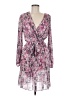 DKNY 100% Polyester Print Pink Cocktail Dress Size 8 - photo 1