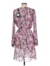 DKNY 100% Polyester Print Pink Cocktail Dress Size 8 - photo 2