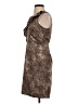 Ann Taylor LOFT 100% Polyester Animal Print Brown Cocktail Dress Size 2 (petite) - photo 5