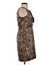 Ann Taylor LOFT 100% Polyester Animal Print Brown Cocktail Dress Size 2 (petite) - photo 4