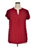 Merokeety Red Short Sleeve Henley Size XL - photo 1
