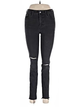 Madewell 9" High-Rise Skinny Jeans in Black Sea (view 1)
