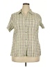 Woolrich Plaid Green Short Sleeve Blouse Size XXL - photo 1