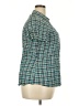 Woolrich Plaid Teal Short Sleeve Blouse Size XXL - photo 4