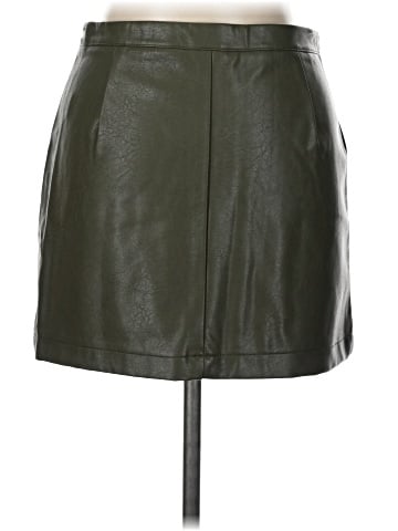 Shinestar Faux Leather Skirt (view 2)