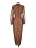 Runaway 100% Polyester Animal Print Brown Cocktail Dress Size S - photo 2