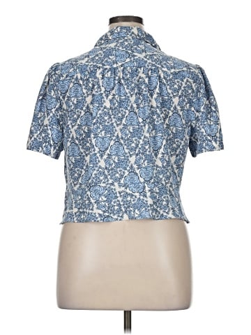 LC Lauren Conrad Short Sleeve Blouse (view 2)