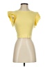 Zara Yellow Short Sleeve Top Size S - photo 1