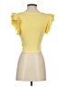 Zara Yellow Short Sleeve Top Size S - photo 2