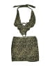 Shein Animal Print Gold Swimsuit Cover Up Size 2 - photo 2